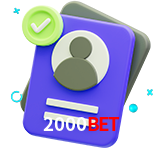 Tornar-se um membro do 2000Bet é muito simples