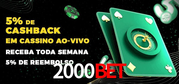 Promoções do cassino ao Vivo 2000Bet